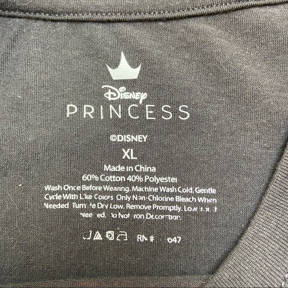 Disney Princess Ariel Crop LS Crop Top. Dark Gray. Size XL Juniors. EUC - Picture 4 of 7